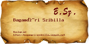 Bagaméri Szibilla névjegykártya